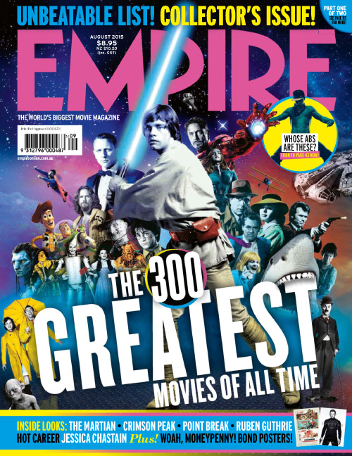 EMPIRE (Au) magazine side cover Issue 153 August 2015