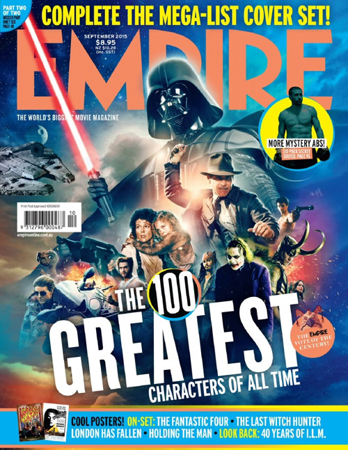 EMPIRE (Au) magazine side cover Issue 154 September 2015