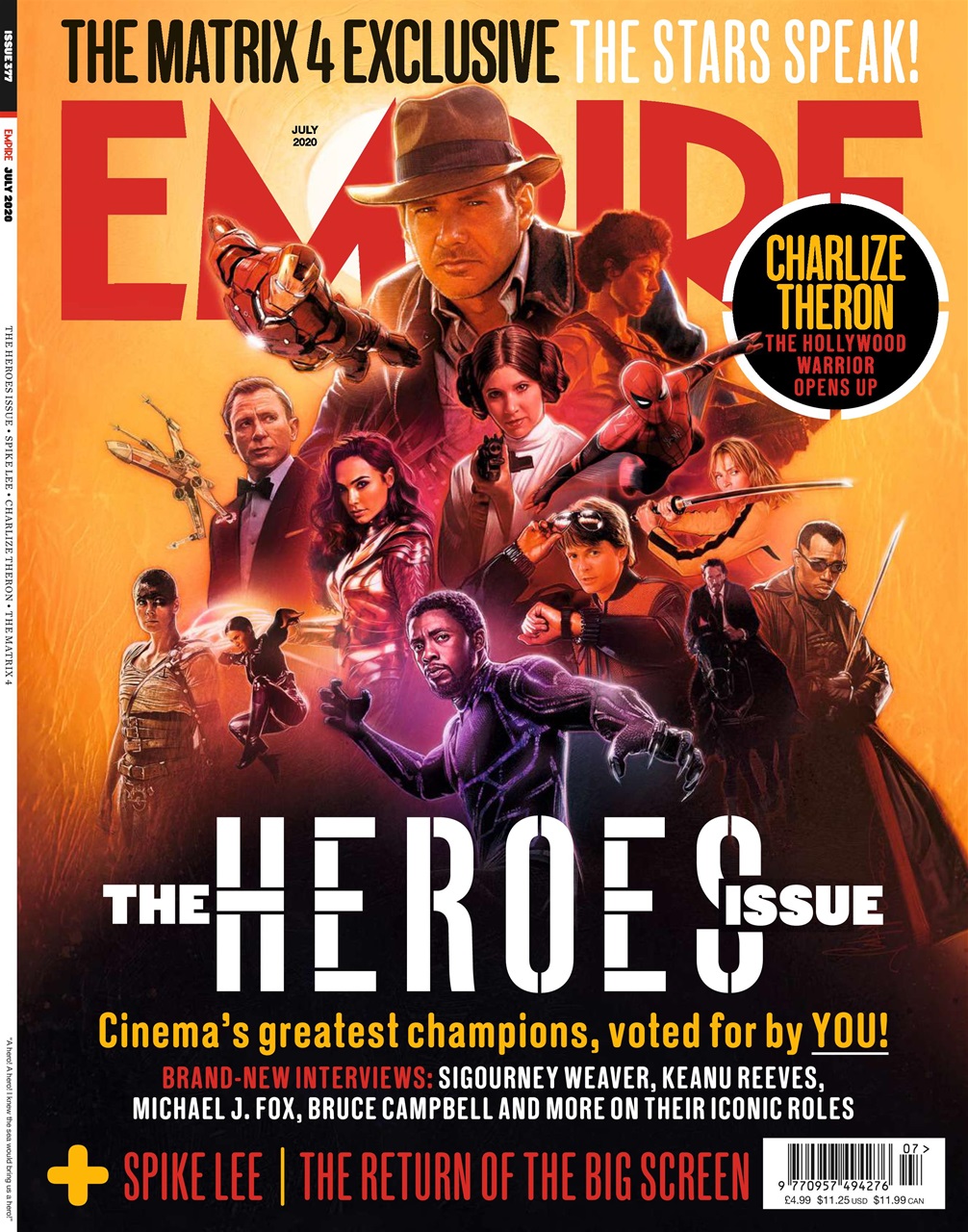 EMPIRE magazine side cover Issue 377  July 2020