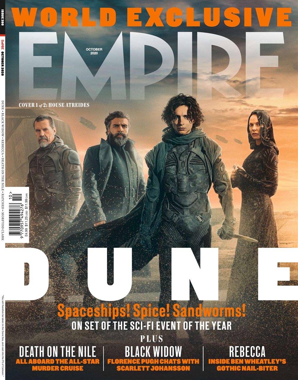 EMPIRE magazine side cover Issue 380  October 2020