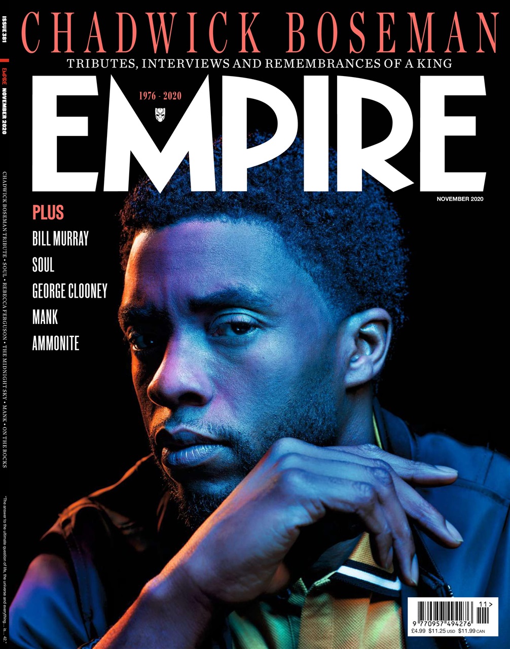 EMPIRE magazine side cover Issue 381  November 2020