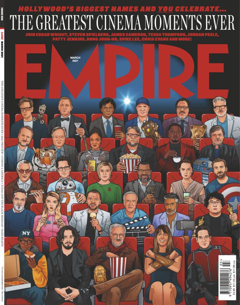 EMPIRE magazine side cover Issue 385  March 2021