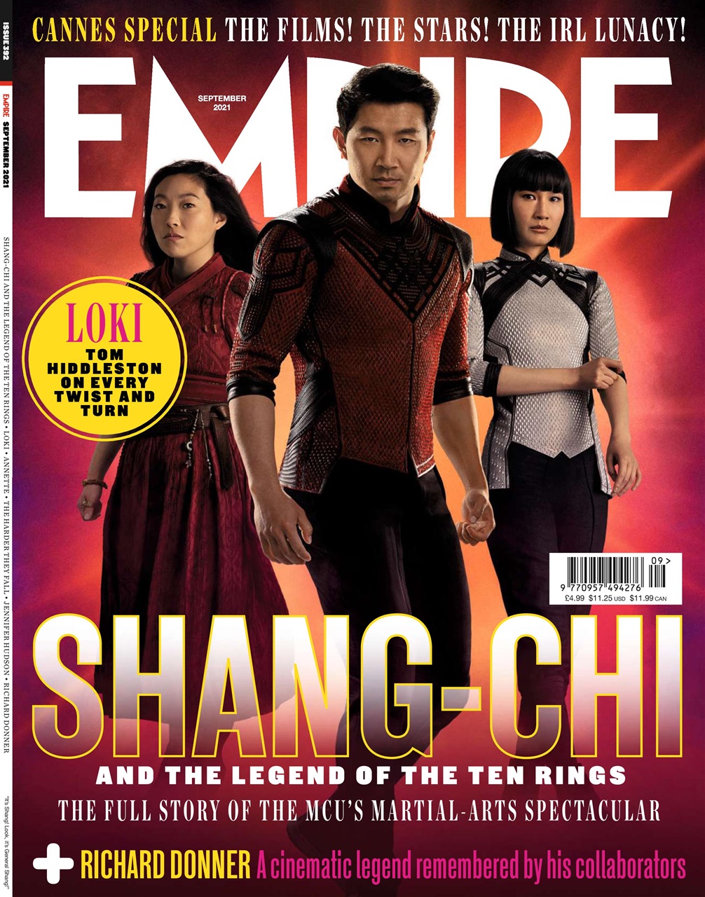 EMPIRE magazine side cover Issue 392  September 2021
