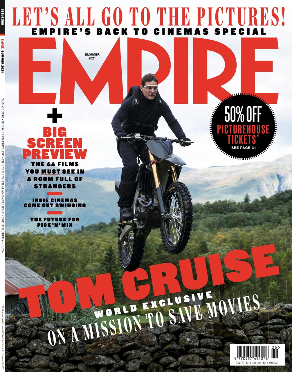 EMPIRE magazine side cover Issue 389 Summer 2021