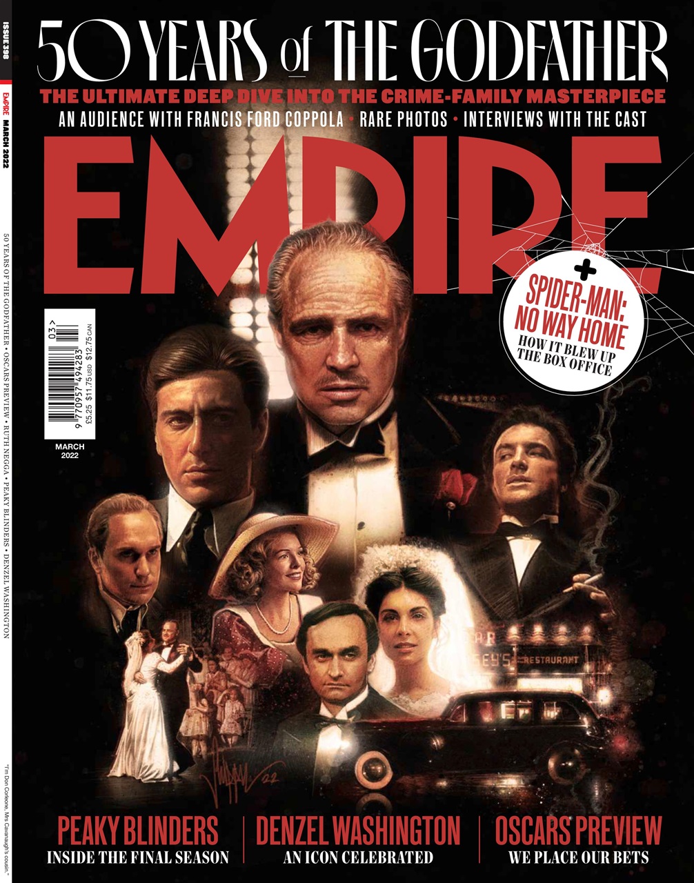 EMPIRE magazine side cover Issue 398  March 2022