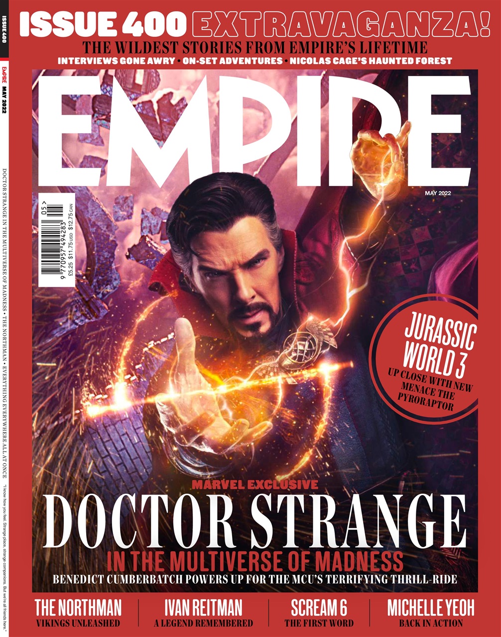 EMPIRE magazine side cover Issue 400  May 2022
