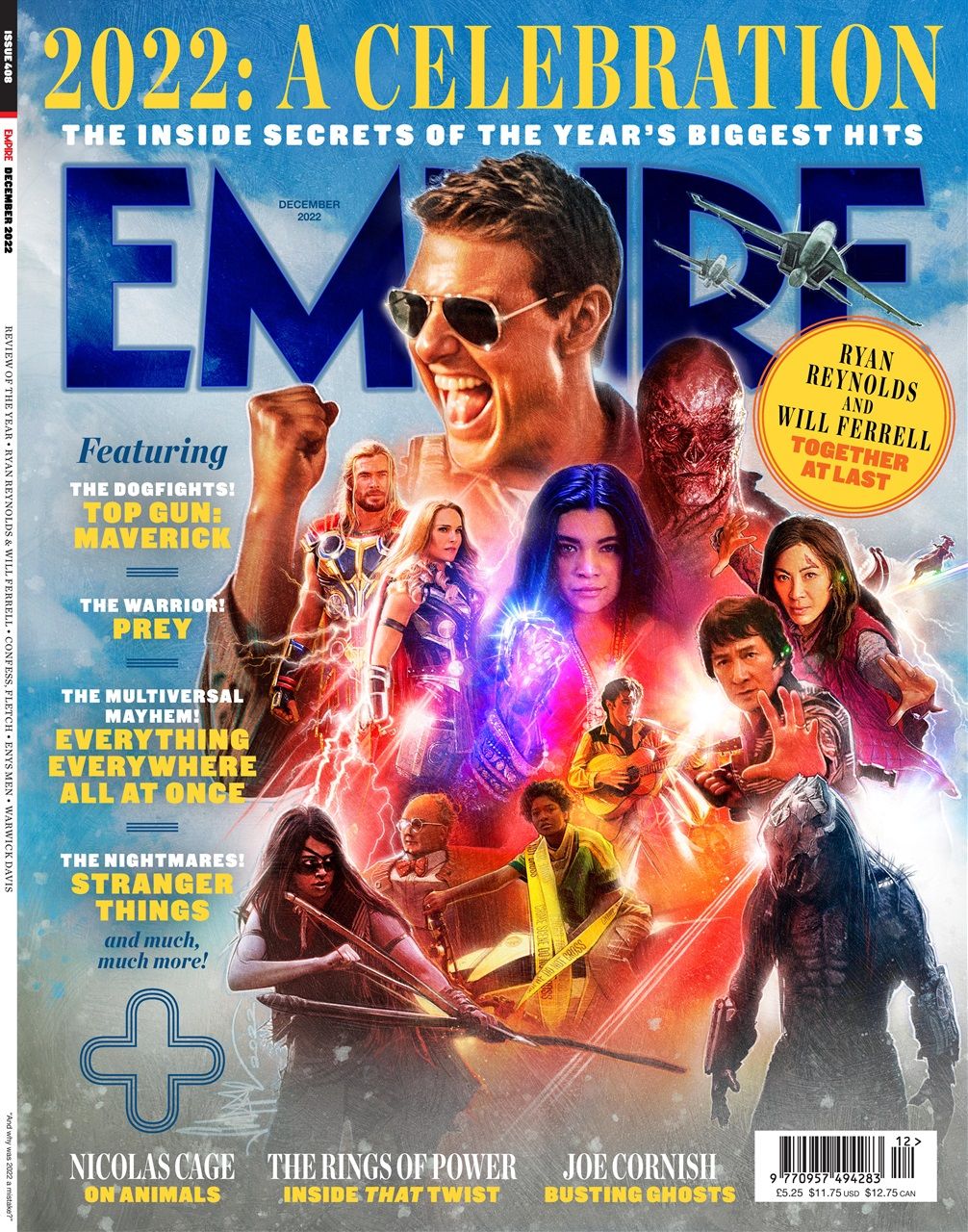 EMPIRE magazine side cover Issue 408  December 2022