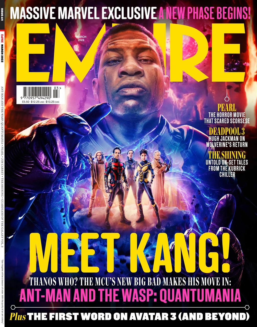 EMPIRE magazine side cover Issue 411  March 2023