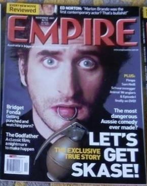 EMPIRE (Au) magazine side cover Issue 3 November 2001