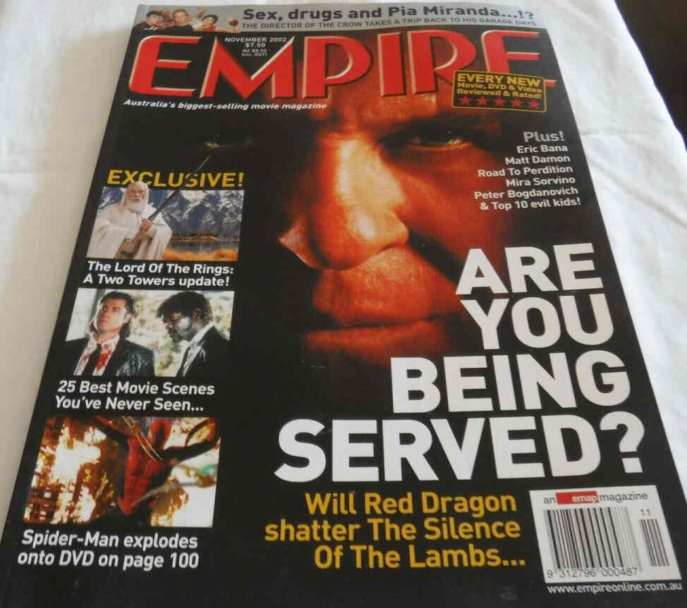 EMPIRE (Au) magazine side cover Issue 14 November 2002