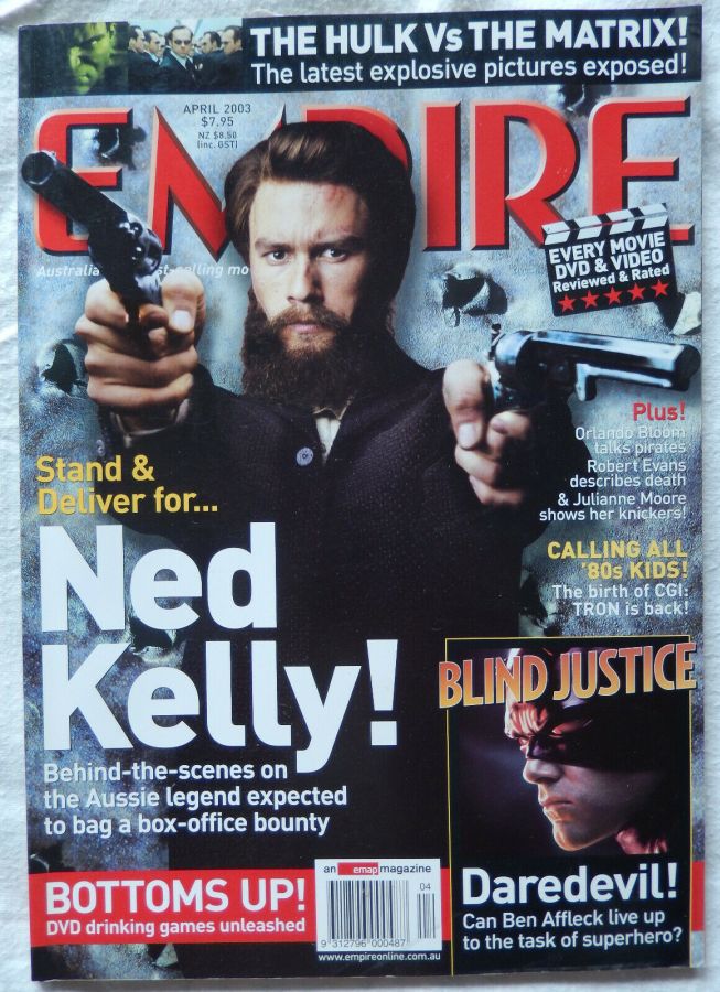 EMPIRE (Au) magazine side cover Issue 18 April 2003