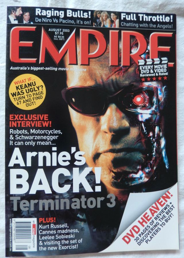 EMPIRE (Au) magazine side cover Issue 22 August 2003