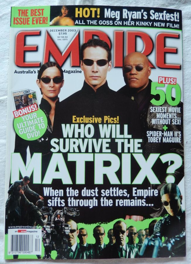 EMPIRE (Au) magazine side cover Issue 26 December 2003