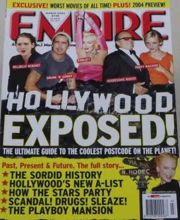 EMPIRE (Au) magazine side cover Issue 28 March 2004