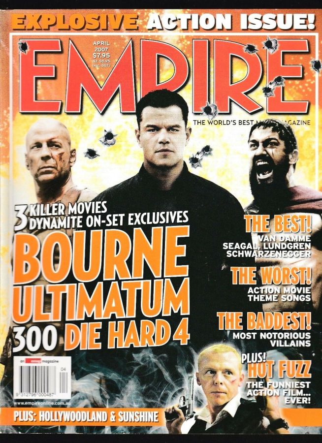 EMPIRE (Au) magazine side cover Issue 62 April 2007