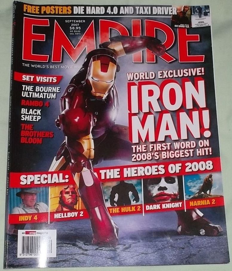 EMPIRE (Au) magazine side cover Issue 67 September 2007