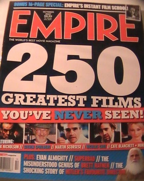 EMPIRE (Au) magazine side cover Issue 68 October 2007