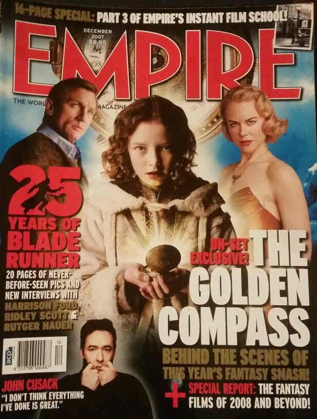 EMPIRE (Au) magazine side cover Issue 70 December 2007