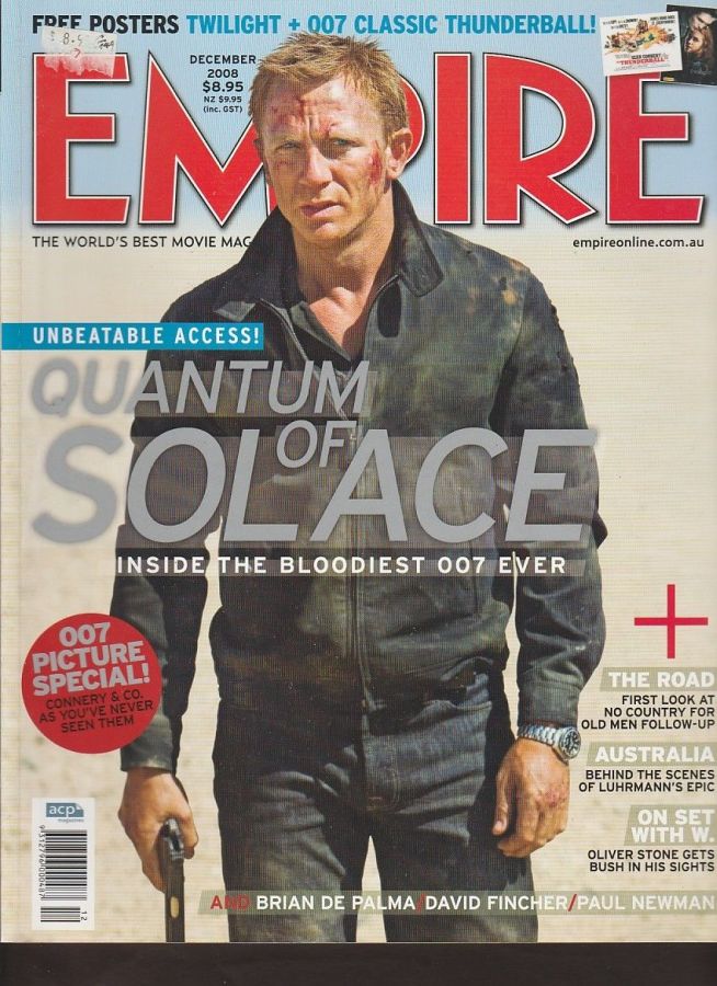 EMPIRE (Au) magazine side cover Issue 82 December 2008