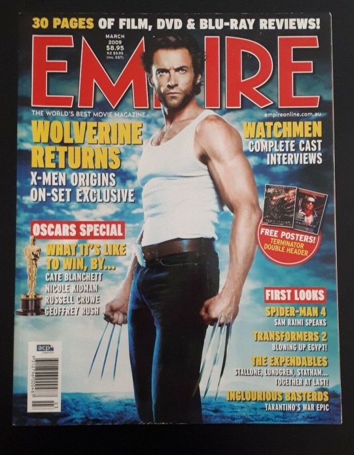 EMPIRE (Au) magazine side cover Issue 84 March 2009