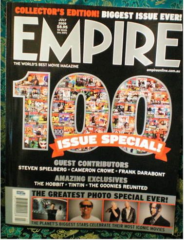EMPIRE (Au) magazine side cover Issue 88 July 2009
