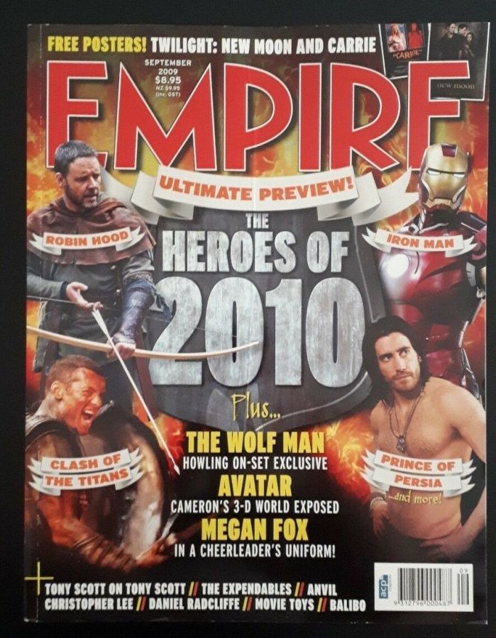 EMPIRE (Au) magazine side cover Issue 90 September 2009