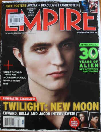EMPIRE (Au) magazine side cover Issue 93 December 2009