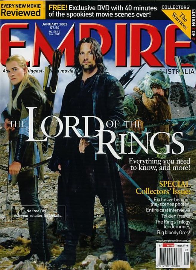 EMPIRE (Au) magazine side cover  January 2002