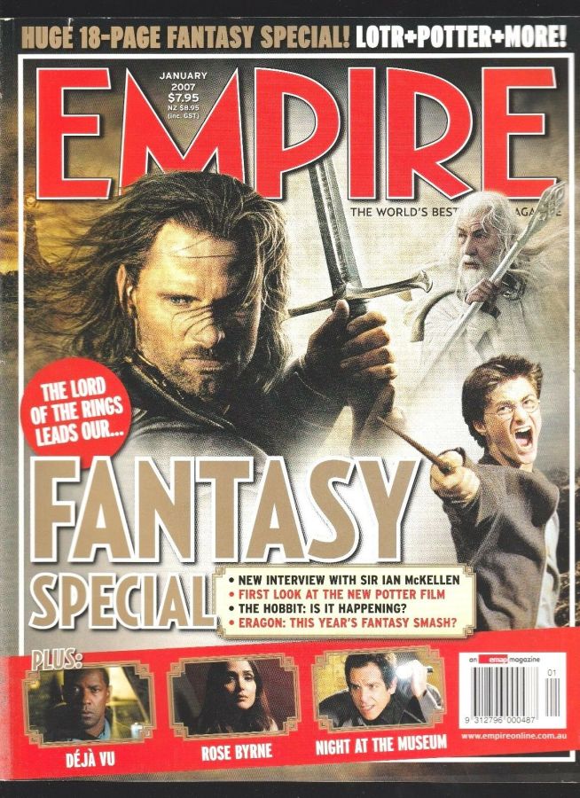 EMPIRE (Au) magazine side cover Issue 70  January 2007