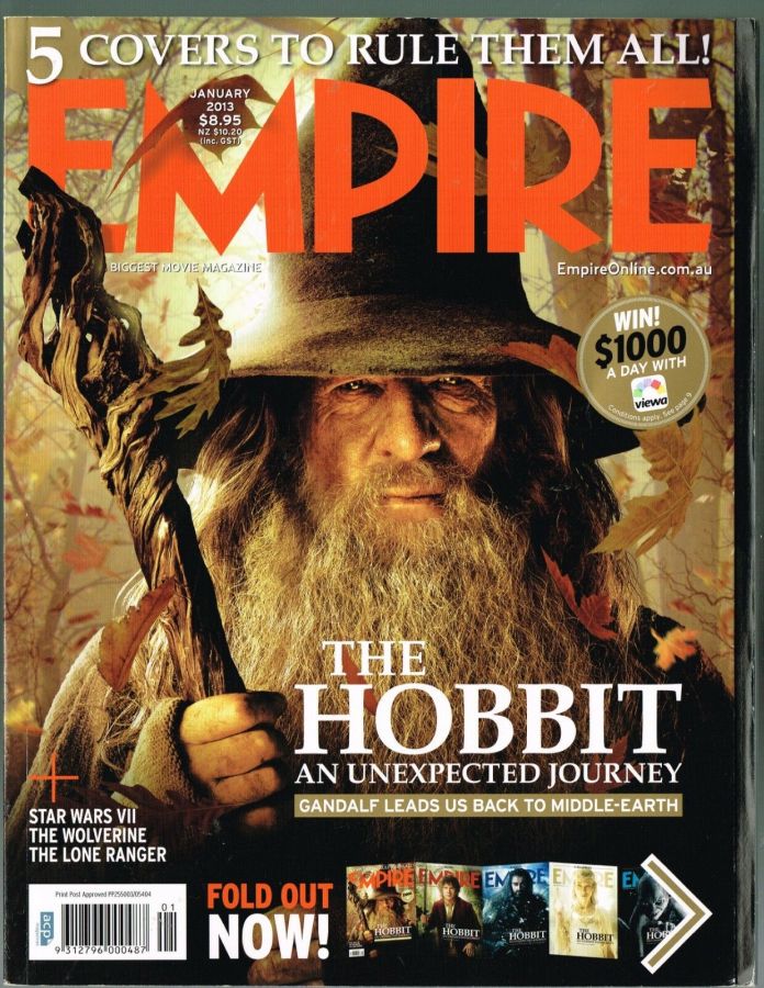EMPIRE (Au) magazine side cover  January 2013