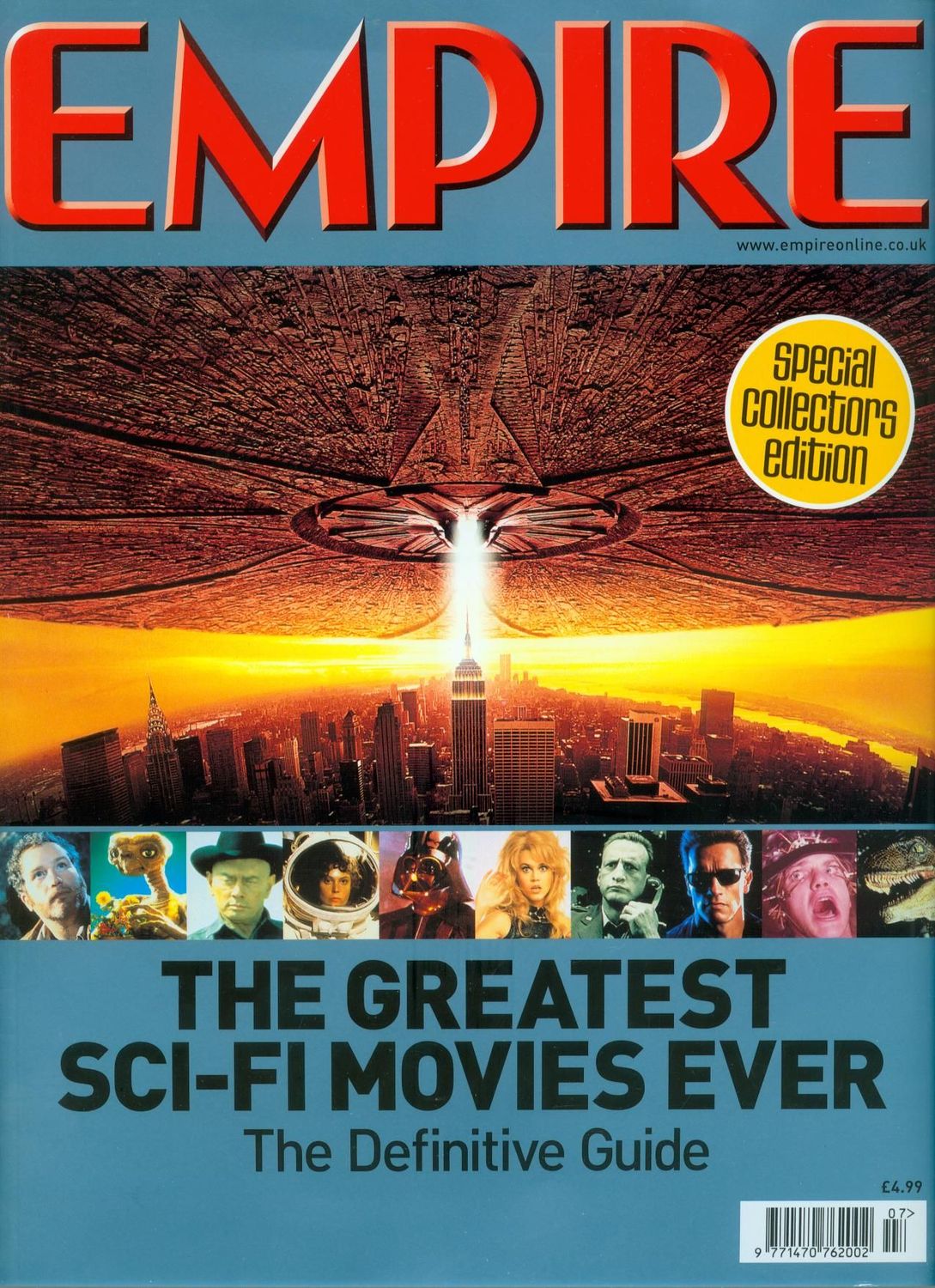 EMPIRE magazine side cover  Special   2001