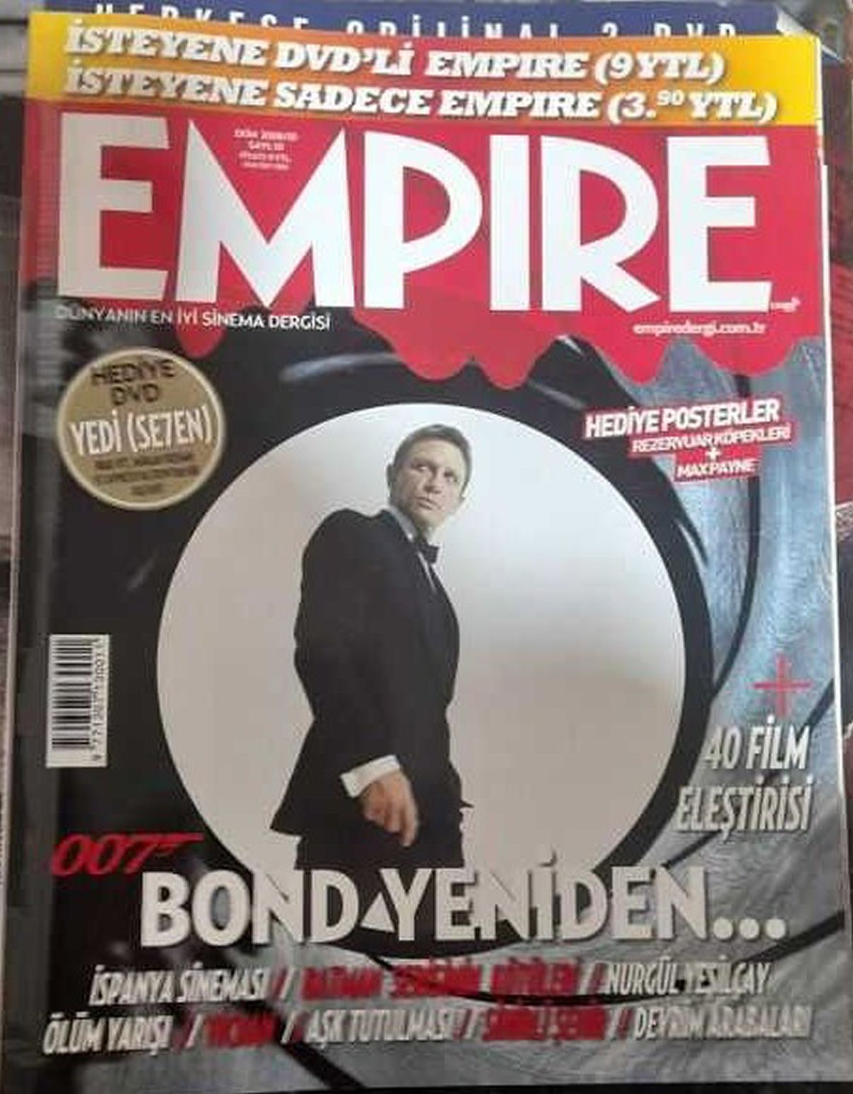 EMPIRE TURKEY magazine side cover  October 2008