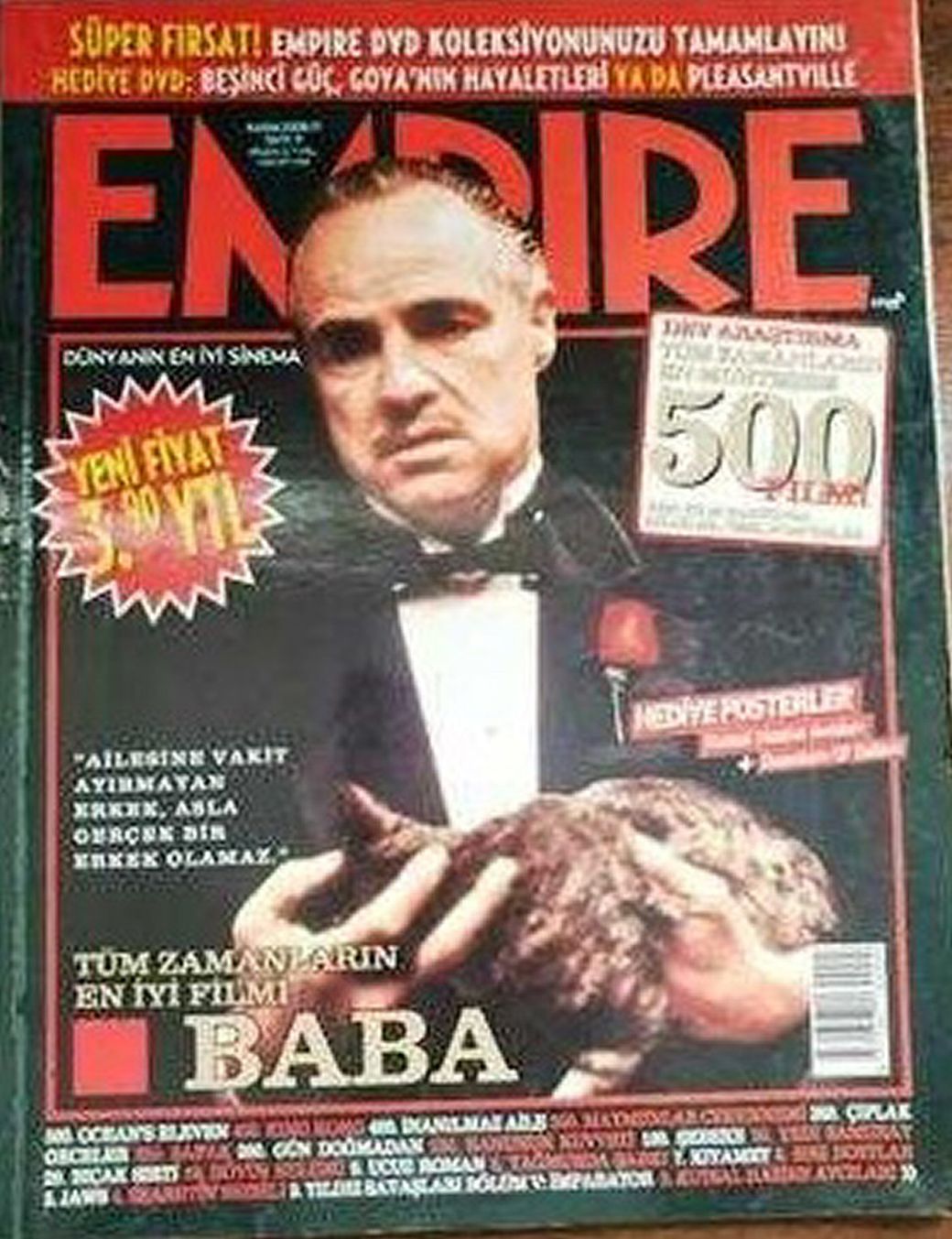 EMPIRE TURKEY magazine side cover  November 2008