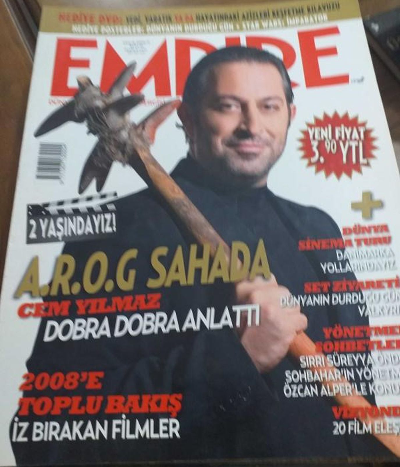 EMPIRE TURKEY magazine side cover  December 2008