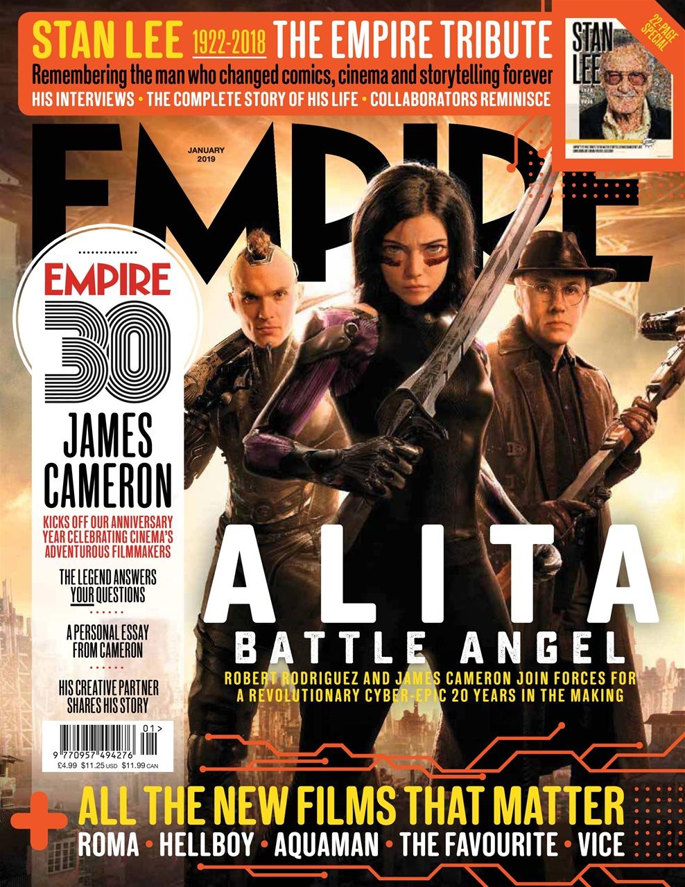 EMPIRE magazine side cover Issue 357  January 2019