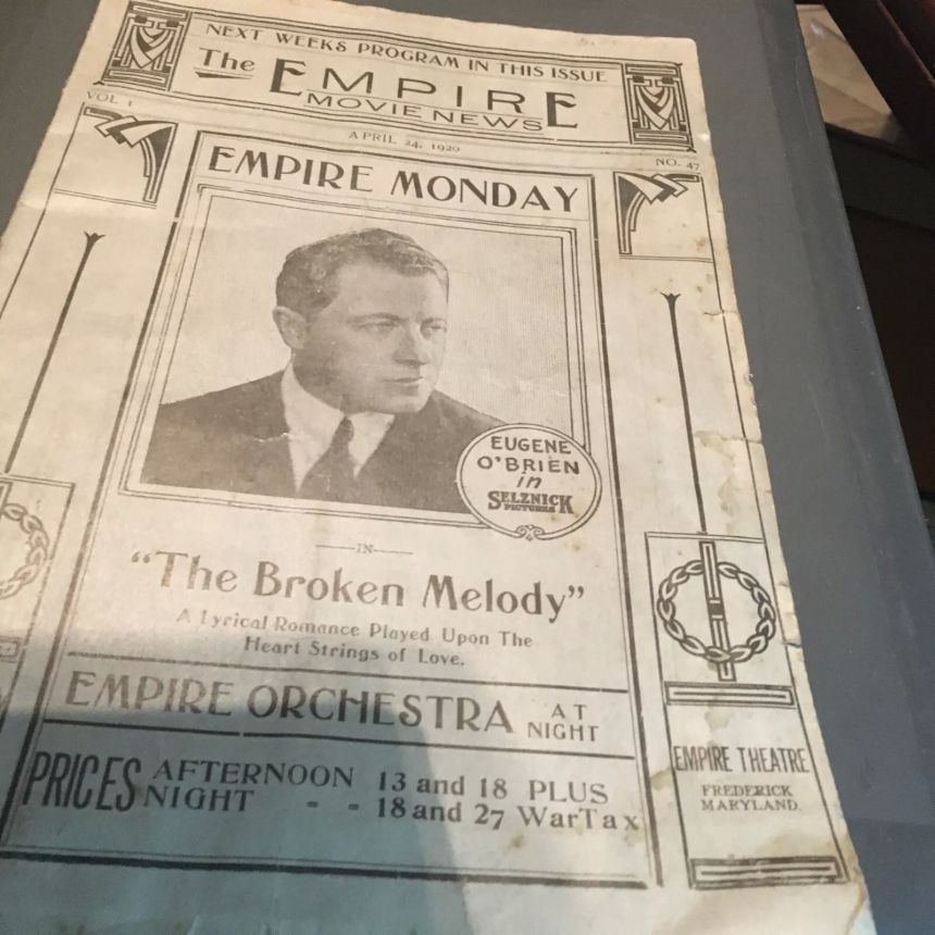 EMPIRE MOVIE NEWS magazine side cover Issue 47 24 April 1920
