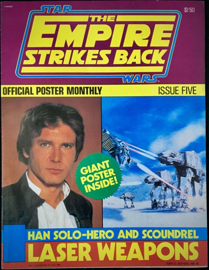 EMPIRE STRIKES BACK (UK) magazine side cover Issue 5   1981