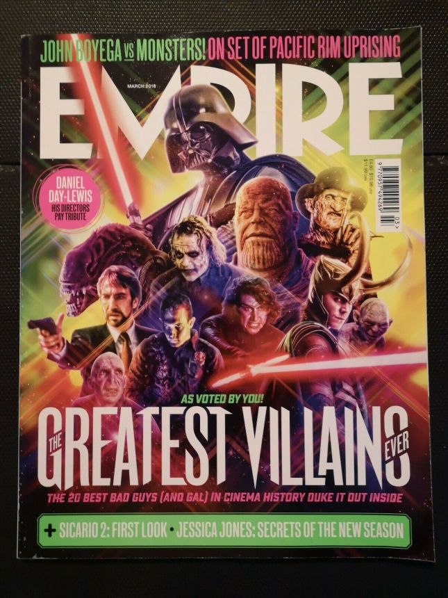 EMPIRE magazine side cover Issue 346  March 2018