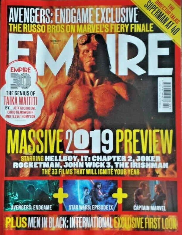 EMPIRE magazine side cover Issue 358  February 2019