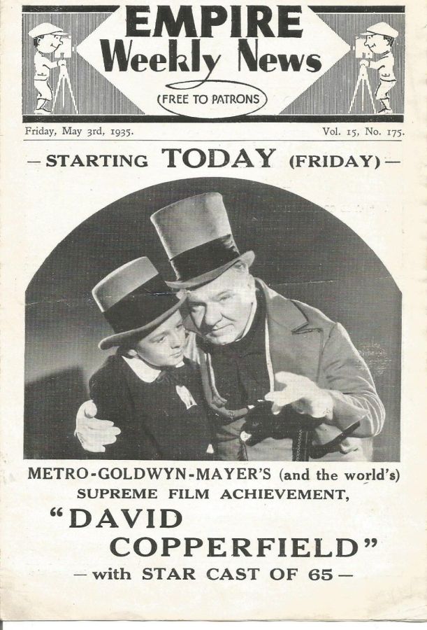 EMPIRE WEEKLY NEWS magazine side cover Issue 175 3 May 1935