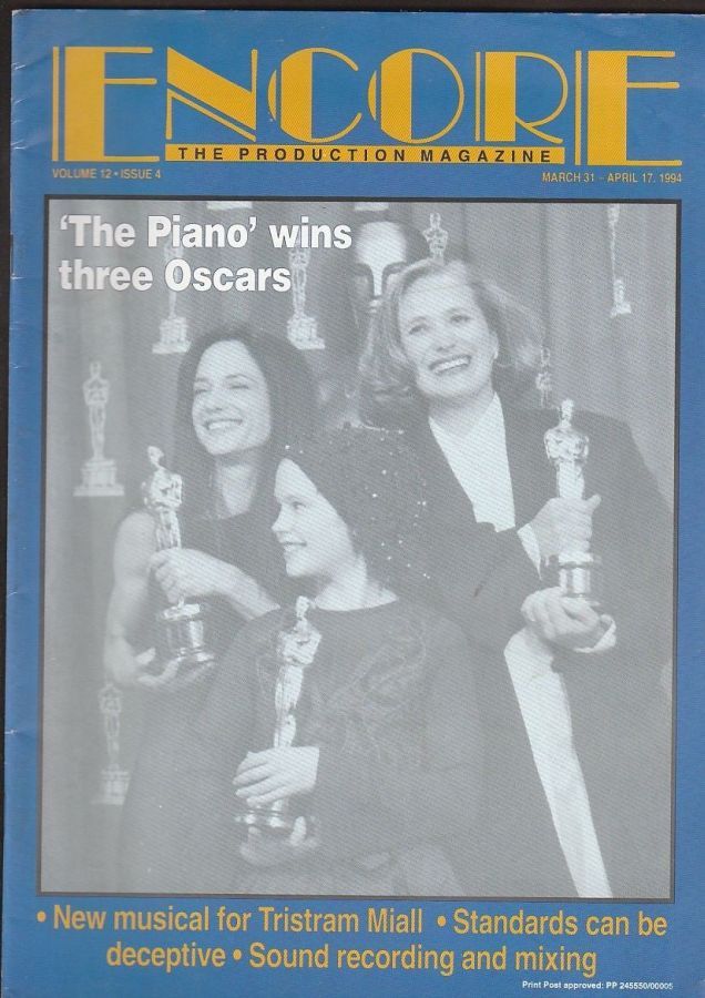 ENCORE magazine side cover 31 March 1994