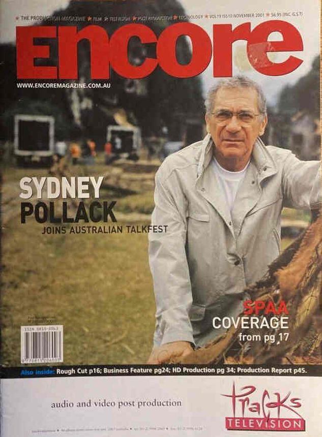 ENCORE magazine side cover  November 2001