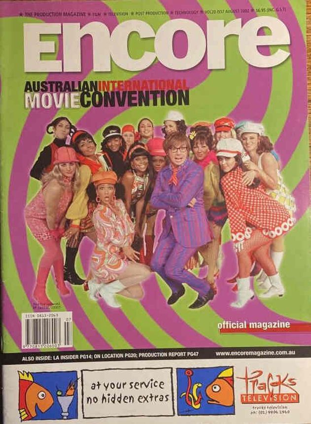 ENCORE magazine side cover  August 2002