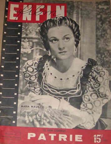 ENFIN FILM magazine side cover 12 April 1947
