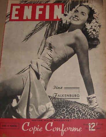 ENFIN FILM magazine side cover 31 May 1947