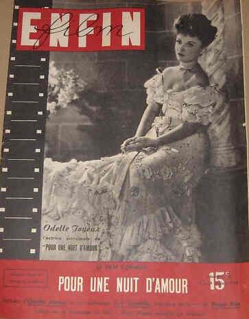 ENFIN FILM magazine side cover 19 July 1947