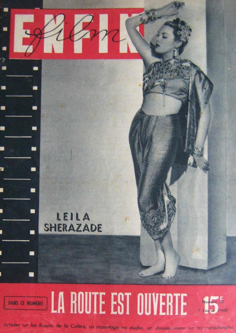 ENFIN FILM magazine side cover 7 February 1948