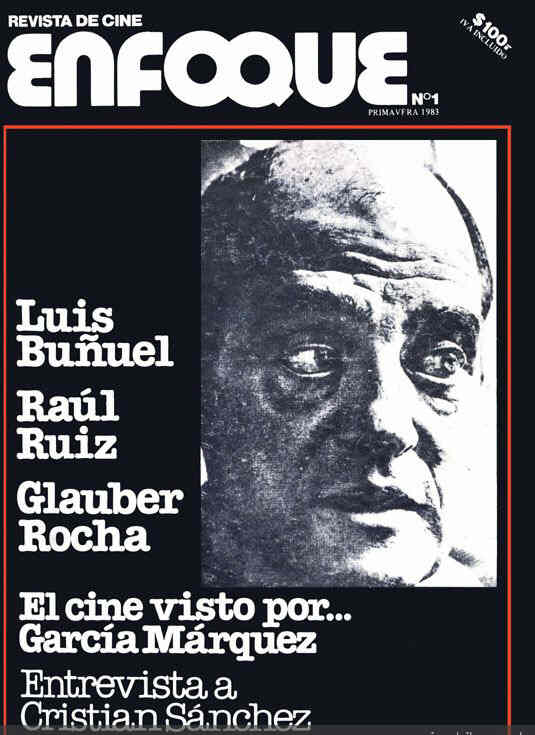 ENFOQUE (REVISTA DE CINE) magazine side cover Issue 1 Spring 1983