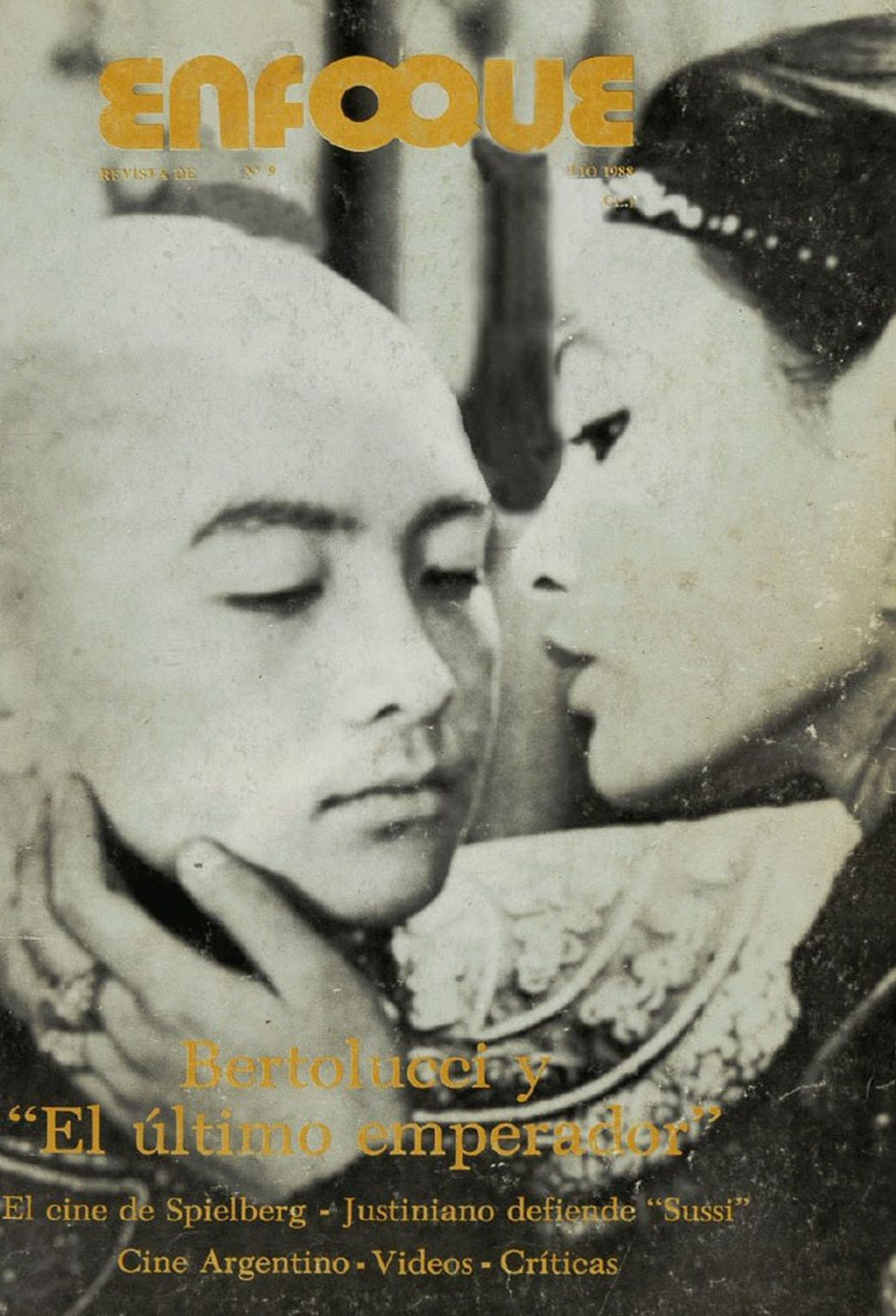 ENFOQUE (REVISTA DE CINE) magazine side cover Issue 9   1988