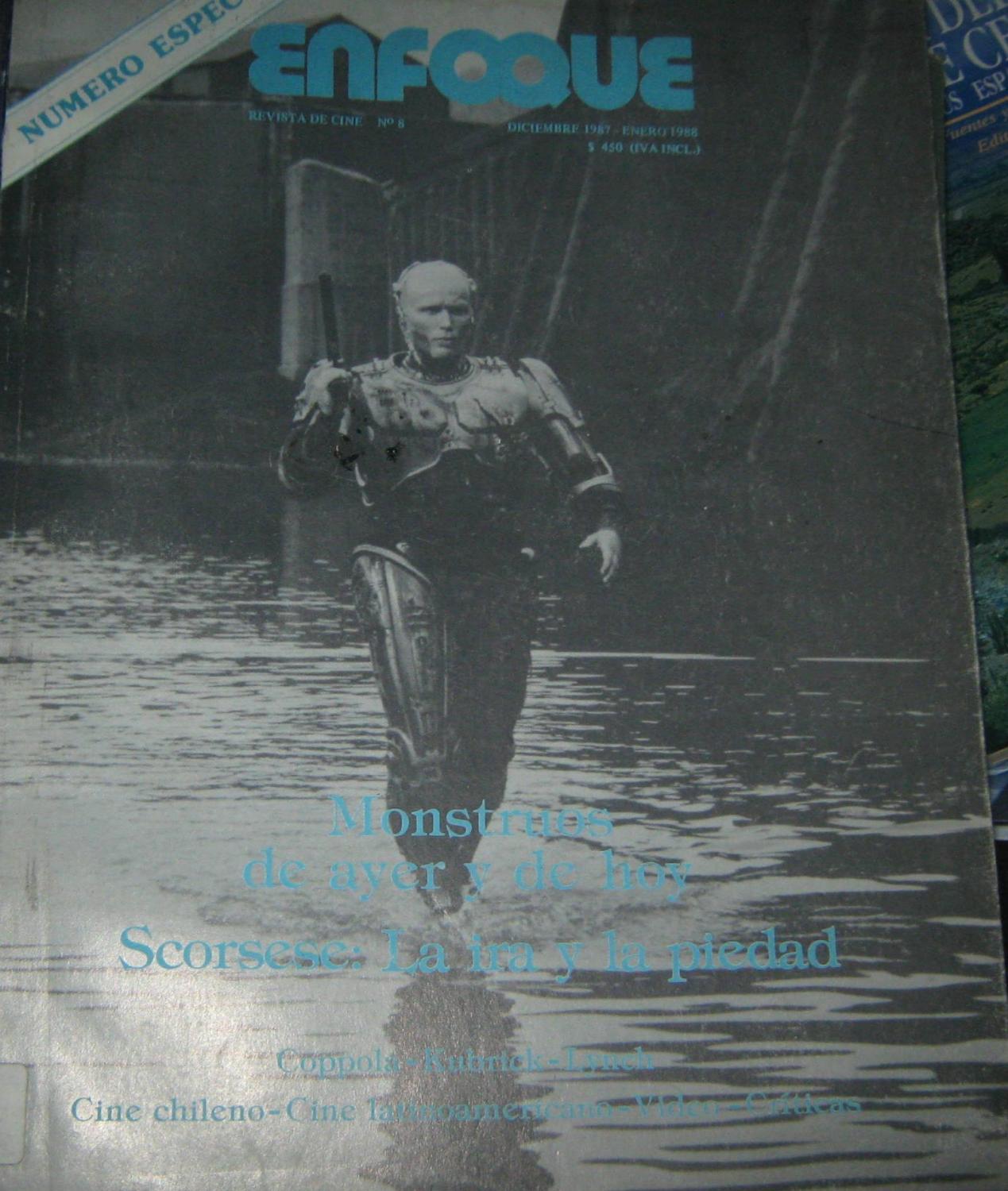 ENFOQUE (REVISTA DE CINE) magazine side cover  Special   1988